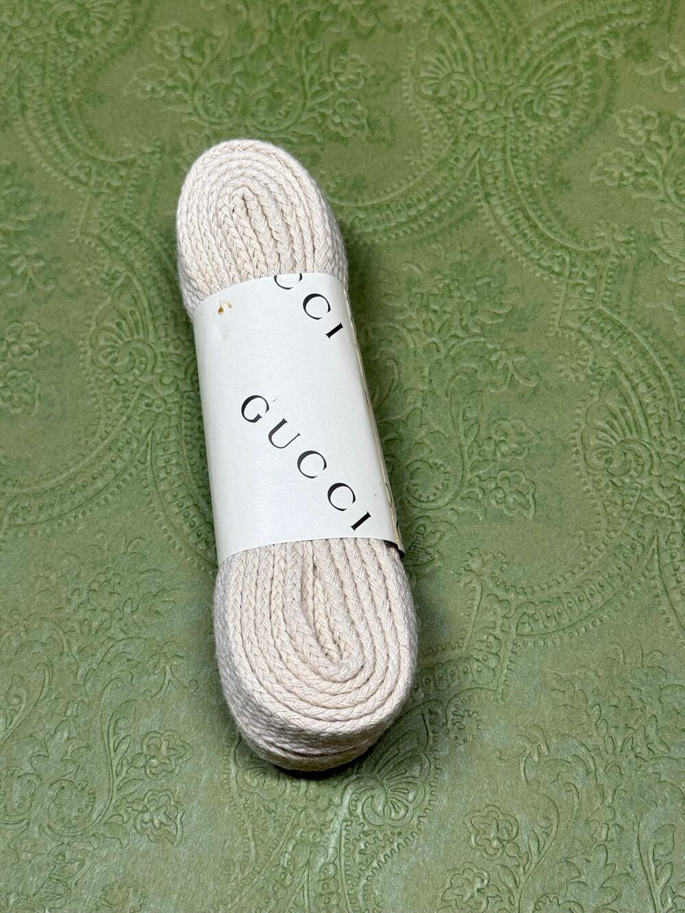 Gucci Screener Sneaker Cream Shoe Laces NEW